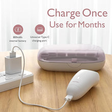 Load image into Gallery viewer, Momcozy Baby Nail File Electric, Rechargeable Baby Nail Clipper, Gentle Baby Nail Trimmer Electric with Night Light, 7 Grinding Head Replacement Pads, Pink