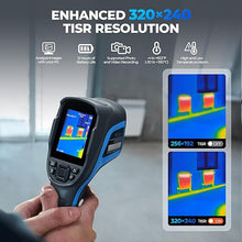 Load image into Gallery viewer, TOPDON TC004 Thermal Imaging Camera, 320 x 240 TISR Resolution, 256 x 192 IR High Resolution, 12-Hour Battery Life Handheld Infrared Camera with PC Analysis and Video Recording Supported, 16GB SD Card