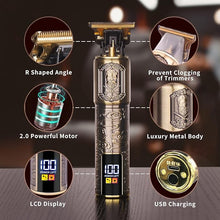 Load image into Gallery viewer, Ufree Beard Hair Trimmer for Men Professional, Grooming Cutting Kit, Mustache T Blade Liners Trimmer Electric Shavers, Cordless Zero Gapped Edgers Clippers Barber Supplies, Gifts for Men