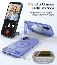 Load image into Gallery viewer, TORRAS Strong Magnetic & Seamless Stand for iPhone 16 Case, Fit for MagSafe, Military-Grade Drop Protection, Adjustable Kickstand Phone Case for iPhone 16 Case, Slim Anti-Scratch Blue