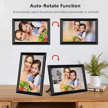 Load image into Gallery viewer, FRAMEO Digital Photo Frame, 10.1 Inch WiFi Digital Picture Frame with 1280x800 IPS HD Touch Screen, 32GB Storage Auto-Rotate Wall Mountable Easy Share Photos or Videos via Frameo App from Anywhere