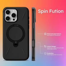 Load image into Gallery viewer, TORRAS 360° Spin Stand for iPhone 16 Pro Case, Fit for Magsafe, Mil-STD Protective Hard PC Scratch-Resistant Case for iPhone 16 Pro Phone Case, Ostand Spin, Onyx Black, 6.3 inch