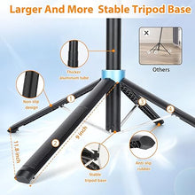 Load image into Gallery viewer, Eocean 71" Tall Selfie Stick Tripod Quadripod with Remote & with 360° Ballhead, Aluminum Alloy Extendable Cell Phone Tripod Stand, Travel Tripod Phone Holder Compatible with iPhone/Android/GoPro