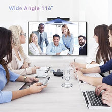 Load image into Gallery viewer, Tenveo 1080P 60FPS Webcam with Microphone and Speaker, All-in-One Video Audio Conference Camera Autofocus 116° for Video Conferencing Gaming Meeting Live Streaming Works with Skype Zoom OBS YouTube