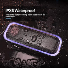 Load image into Gallery viewer, DOSS SoundBox Pro Bluetooth Speaker with 20W Stereo Sound, Active Extra Bass, IPX6 Waterproof, Bluetooth 5.0, TWS Pairing, Multi-Colors Lights, 20H Playtime, Portable Speaker for Outdoor-Blue