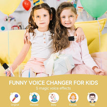 Load image into Gallery viewer, Mini Karaoke Machine for Kids and Adults,Portable Bluetooth Karaoke Machine with 2 Wireless Microphones, Kids Karaoke Machine for Home Party,Birthday Gifts for Girls Boys?Beige?