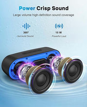 Load image into Gallery viewer, LENRUE Bluetooth Speakers, Waterproof Portable Speakers with TWS, 24 Playtime, Stereo Sound, Wireless for Home Shower Pool Beach Outdoor (Black)