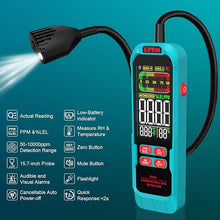 Load image into Gallery viewer, Kiprim Gas Leak Detector with Extended 15.7-Inch Gooseneck,PPM or%LEL Gas Real-Time Gas Concentration Display Portable Natural Gas Tester with Audible & Visual Alarm for Home and RV GD02