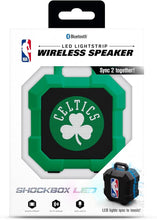 Load image into Gallery viewer, SOAR NBA Shockbox LED Wireless Bluetooth Speaker - Water Resistant IPX4, 5.0 Bluetooth with Over 5 Hours of Play Time - Small Portable Speaker - Officially Licensed NBA, Perfect Home & Outdoor Speaker