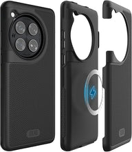 Load image into Gallery viewer, TUDIA MergeGrip Magsafe Compatible Phone Case for OnePlus 12 5G 2024 - Military Grade, Drop Tested, Dual Layer, Shockproof, Anti-Slip, Heavy Duty & Protector Cover Protective Phone Case - Matte Black
