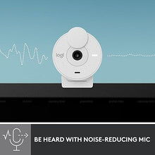 Load image into Gallery viewer, Logitech Brio 300 Full HD Webcam with Privacy Shutter, Noise Reduction Microphone, USB-C, certified for Zoom, Microsoft Teams, Google Meet, Auto Light Correction - Off White