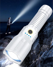 Load image into Gallery viewer, Laser Flashlights 2400000 High Lumens Rechargeable, Super Bright LED Flashlight, 5 Modes Flash Light High Powered, Adjustable Tactical Flashlight, Waterproof Handheld Flashlight for Emergencies, Home