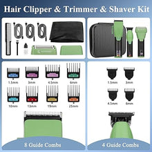 Load image into Gallery viewer, Professional Hair Clipper & Hair Trimmer & Foil Shaver Kit, Beard Trimmer Clippers and Trimmers Set, Cordless Mens Clippers for Home, Barber