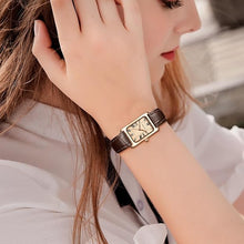 Load image into Gallery viewer, HOLSTOUR Watches for Women Fine Leather Watch Rectangular Case Roman Numeral Dial Water Resistant