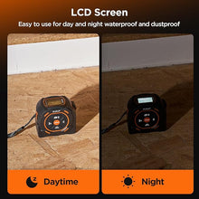 Load image into Gallery viewer, Laser Tape Measure 197Ft Laser Measurement & 16Ft Manual Measuring Digital Tape Measure Support to Pythagorean Mode, Area, Volume, Ft/Ft+in/in/M Unit Distance Meter for Woodworker Tool