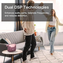 Load image into Gallery viewer, DOSS SoundBox H100 Bluetooth Speaker with 50W Immersive Sound, 24H Playtime, Wireless Stereo Pairing, Power Bank, Treble & Bass Adjustment, Portable Speaker with Flexible Handle for Party, Home-Pink