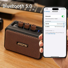 Load image into Gallery viewer, Electric Guitar Amp 5W Portable Rechargeable Battery Powered Practice Guitar Combo Amplifier Speaker with Headphone Aux Jack