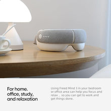 Load image into Gallery viewer, Freed Mind 3 Eye Massager with Heat, 5 Modes Eye Massager for Migraine Relief, Relax Reduce Eye Strain and Improve Sleep, Bluetooth Music Heated Eye Mask Massager for Relaxing, Christmas Gifts