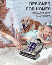 Load image into Gallery viewer, Jimmy Mattress Vacuum Cleaner, Anti-allergen Bed Vacuum Cleaner with UV-C Light & High Heating Tech, 14Kpa Suction 480W Powerful Handheld Vacuums for Dust & Pet Hair(JV35, Corded)
