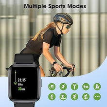 Load image into Gallery viewer, Fitness Tracker Watch with Heart Rate Monitor, Large Screen Activity Tracker with Pedometer, Sleep Monitor, Calories & Step Counter, 5ATM Waterproof Smart Watch for Women Men Fitness Watch for Sports