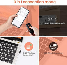 Load image into Gallery viewer, Tera Mini 1D 2D QR Wireless Barcode Scanner, Waterproof Shockproof Pocket Scanner, 3-in-1 BT & USB Wired & 2.4G Bar Code Reader Portable Image Scanner Work with iOS, Windows, Android 1100D