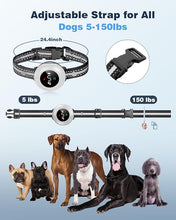 Load image into Gallery viewer, 2-in-1 Dog Shock Collar & Dog Bark Collar - Smart Anti Barking Dog Training Collar with 5 Adjustable Sensitivity & 3300FT Remote for All Breeds IP67 Waterproof Rechargeable E-Collar (White)