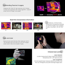 Load image into Gallery viewer, Thermal Imaging Camera, BTMETER Infrared Imager PF210 Detect Temperature -4°F~1022°F with 5 MP Visual Camera, 256 x 192 IR Resolution 25Hz, 3.5" Touch Screen, WiFi Hotspot Transmission