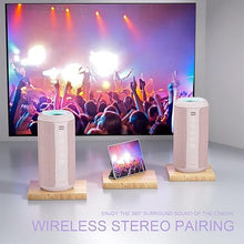 Load image into Gallery viewer, Ortizan Portable Bluetooth Speakers, IPX7 Waterproof Wireless Speaker with 24W Loud Stereo Sound, Deep Bass, Bluetooth 5.3, RGB Lights, Dual Pairing, 30H Playtime for Home, Outdoor, Party