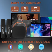 Load image into Gallery viewer, IROO Mini Karaoke Machine with 2 Wireless Microphone,Bluetooth Speaker for Kids and Adults,Gifts for Girls and Boys 4, 5, 6, 7, 8, 9, 10 +Year Old Birthday Party Home (Black)