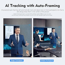 Load image into Gallery viewer, TOALLIN 4K AI Webcam with WDR, Auto Light Correction, AI Tracking with Auto-Framing, Auto-Focus, 5X Adjustable Digital Zoom, Built-in Dual Noise-Canceling Mics, 92° FOV Webcam for Online Video Calls