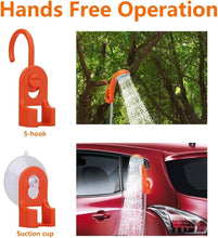 Load image into Gallery viewer, KEDSUM Portable Shower, Portable Camp Shower Pump with Rechargeable Battery, Portable Shower for Camping, Portable Outdoor Shower Head for Camping, Hiking, Traveling(+ Handheld Sprayer)