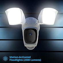 Load image into Gallery viewer, Night Owl Outdoor Floodlight Deterrence Camera with 2-Way Audio and 64GB microSD Card