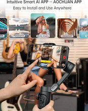 Load image into Gallery viewer, Phone Gimbal Stabilizer 3-Axis Smartphone Foldable Gimbal for iPhone Gimble with Focus Wheel TikTok YouTube Vlog Stabilizer for iPhone16 15 14 13 12 Pro Max&Android-Smart XE