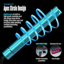 Load image into Gallery viewer, Bekind Apex 2-in-1 Hair Straightener Flat Iron | 1“ 460°F Straightener & Curler for All Hairstyles | UltraSmooth Tech | 15s Fast Heating & Temp Memory | Gift Set for Girls Women (Crystal Blue)