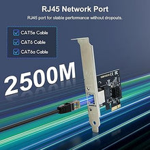 Load image into Gallery viewer, 2.5Gb PCIe Network Card,2.5GBase-T PCI Express Network Adapter NIC, with Realtek RTL8125B Controller, Single RJ-45 Port, PCIe 2.1 x1 Support Windows Server/Linux