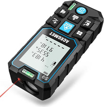 Load image into Gallery viewer, Laser Measure, ACEGMET Laser Measurement Tool (229Ft Ft/in/M) Backlit LCD with Mute Function Laser Distance Measure, Pythagorean Mode, Measure Distance, Area and Volume Laser Tape Measure