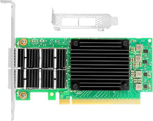 Load image into Gallery viewer, 100GbE NIC Card for Mellanox MCX556A-EDAT, PCIe 4.0 x16 100Gb Ethernet NIC with Mellanox ConnectX-5 Ex Chipset, Dual QSFP28 IB Network Card Support RDMA