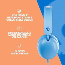 Load image into Gallery viewer, Skullcandy Grom Over-Ear Wired Headphones for Kids, Volume-Limiting, Share Audio Port, Microphone, Work with Bluetooth Devices and Computers - Surf Blue