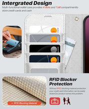Load image into Gallery viewer, OCASE for iPhone 16 Pro Max Case Detachable Wallet Case with Card Holder, 2 in 1 Pu Leather Flip Folio with RFID Blocking Stand Wrist Strap Shockproof Phone Cover 6.9 Inch 2024, Silvery