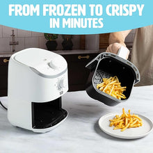 Load image into Gallery viewer, Tasty Personal Air Fryer, Healthier Meals in Minutes, Adjustable Temp Control up to 400°F, Easy-to-Use Design, Nonstick Basket and Tray Made without PFAS, PFOA, PFOS & PTFE, 900 Watts, 2-Quart, White
