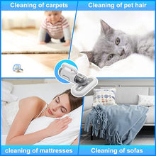 Load image into Gallery viewer, Portable Mattress Vacuum Cleaner 400W Professional Bed Vacuum Cleaner Corded High Frequency Double Beat 15Kpa Powerful Suction Handheld Vacuum for Bed Mattress Pillow Sheet Sofa Vacuum Cleaning