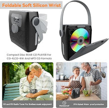 Load image into Gallery viewer, MONODEAL CD Player Portable,Bluetooth Boombox CD Player with Speakers,Portable FM Radio for Camping& Travel(Favourite Memory,LED,WATERPROOF,Clock,Alarm Timer,USB,Headphone Jack,BatteryPower Supply,6W)