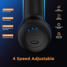 Load image into Gallery viewer, Mini Massage Gun, Powerful Fascial Gun Portable Deep Tissue Percussion Muscle Back Head Massager for Pain Relief with 4 Massage Heads High-Intensity Vibration Rechargeable Small Massage Gun