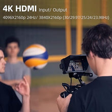 Load image into Gallery viewer, VILTROX 5.5 Inch 1200nits 4K 10bit HDMI Field Monitor, Touchscreen 3D LUT Portable Video Field Monitor Kit with Battery, On-Camera RGB Parade Histogram Waveform Focus Assist Monitor (DC-550 Pro)
