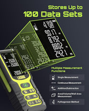 Load image into Gallery viewer, Laser Measure, LASGOO 100m/328ft Laser Measurement Tool, Laser Distance Meter with Angle Sensor, Ft/in/M Units, LCD Backlit Display, Length/Area/Volume/Pythagorean Mode, Battery Included