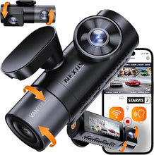 Load image into Gallery viewer, Vantrue N5 4 Channel WiFi 360° All Sides Dash Cam, STARVIS 2, IR Night Vision, 2.7K+1080P*3 Front Rear Inside Dashcam, Voice Control, GPS, 24 Hours Buffered Parking Mode Dash Camera, Support 512GB Max