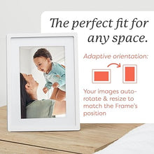 Load image into Gallery viewer, Skylight Digital Picture Frame - WiFi Enabled with Load from Phone Capability, Touch Screen Digital Photo Frame Display - Customizable Gift for Friends and Family - 10 Inch White