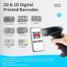 Load image into Gallery viewer, Wireless Barcode Scanner 1D QR Scanner Wireless Handheld Laser Bar Code Reader 3-in-1 with Bluetooth & 2.4G Wireless & USB Wired Works with iPad, Android Phone, iPhone, Laptop-U26