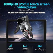Load image into Gallery viewer, MP3 Player 64GB with Bluetooth and WiFi, HiFi Lossless Sound 5” 1080P Full Touch Screen HD Video MP4 Player with Spotify, Pandora, Amazon Music, Support Download Android APP, Up to 512GB, Black