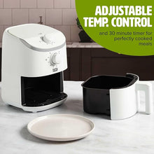 Load image into Gallery viewer, Tasty Personal Air Fryer, Healthier Meals in Minutes, Adjustable Temp Control up to 400°F, Easy-to-Use Design, Nonstick Basket and Tray Made without PFAS, PFOA, PFOS & PTFE, 900 Watts, 2-Quart, White